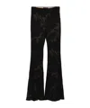 Etro Flared Casual Pants In Black