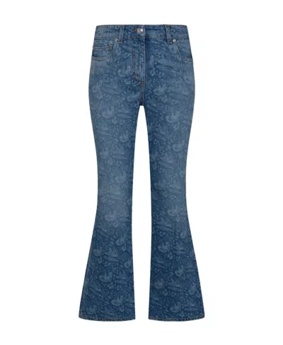 Etro Flared Denim Jeans In Blue