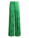 Etro Flared High Waisted Trousers Clothing In Green