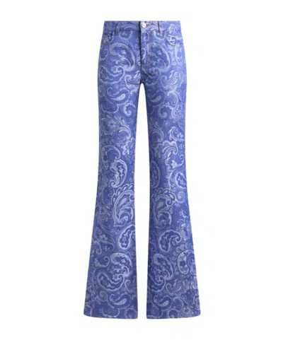 Etro Flared Jacquard Jeans