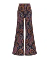 Etro Paisley-print Flared Jeans In Multi