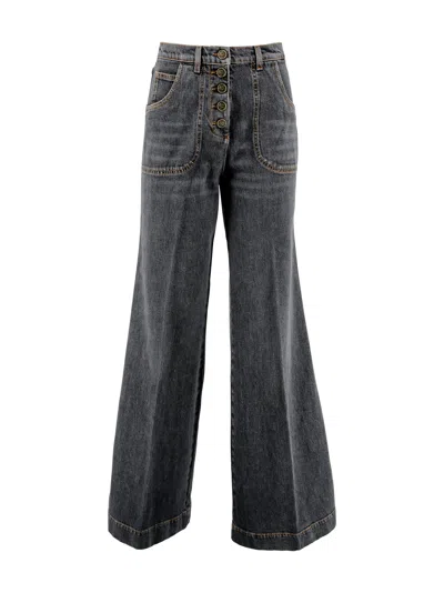 Etro Flared Jeans In Denim