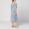 Etro Printed Silk Flared Midi Dress