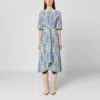 Etro Printed Silk Flared Midi Dress