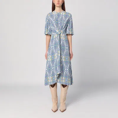 ETRO ETRO  FLARED MIDI DRESS WITH MULTI-COLOURED PRINT