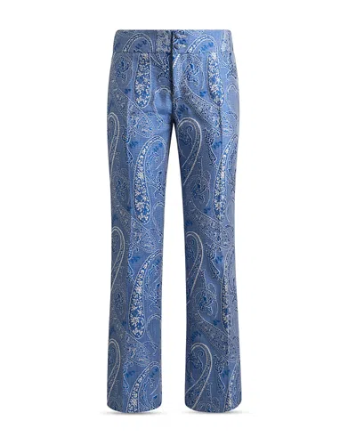 Etro Flared Trousers In Blue