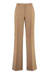 Etro Flared Trousers In Brown