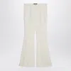 Etro Flared Trousers In Ivory Viscose In White