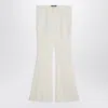 Etro Flared Trousers In Ivory Viscose In White