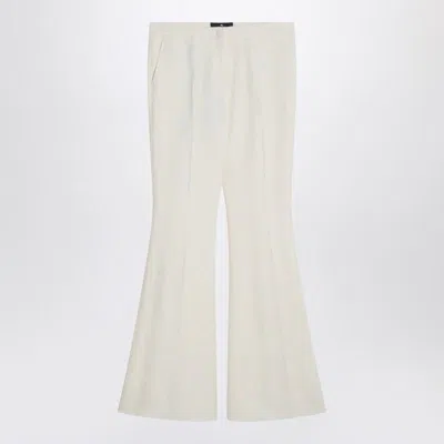 Etro Flared Trousers In Ivory Viscose Women In White