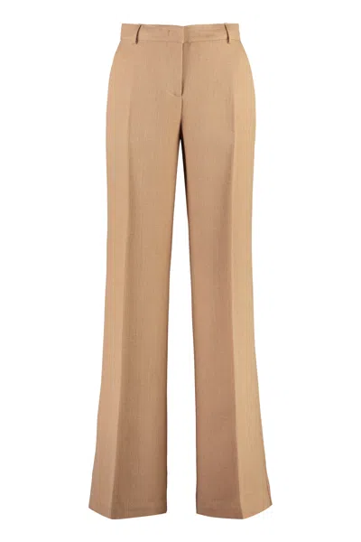 Etro Flared Trousers In Brown