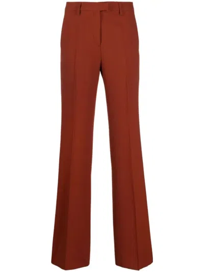 Etro Flared Trousers With Tailored Design In Red