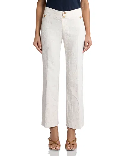 Etro Flared Trousers With Waist Details In Neutral