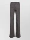 Etro Houndstooth-pattern Flared Trousers In Multi