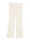 Etro Flared Wool Trousers In Neutral