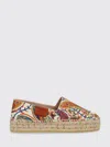 Etro Paisley Cotton Espadrilles Round Toe Sole In Multi