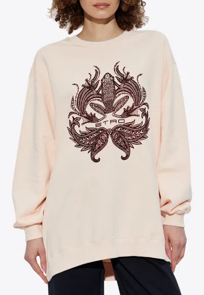 ETRO FLOCKED PRINT SWEATSHIRT
