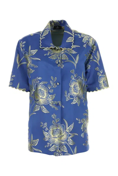Etro Floral In Blue