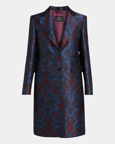 Etro Floral Brocade Princess Coat