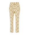 Etro Embroidered Pants In Polyester Blend In Nude