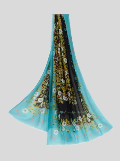スカーフ Etro Printed silk scarf Light blue Etro Paisley Print Silk Scarf | Nordstrom