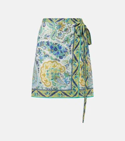 Etro Floral Cotton Beach Cover-up In Multi