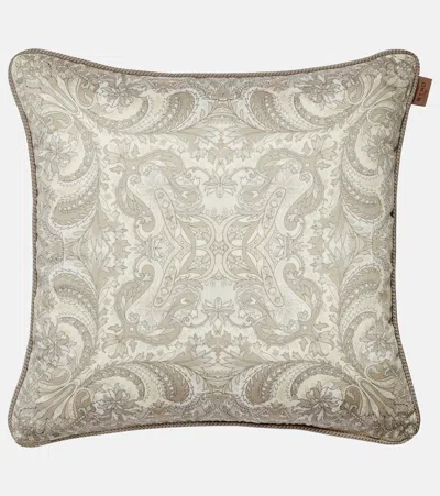 Etro Floral Cotton Jacquard Cushion