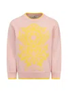 Etro Floral-detail Sweater In Pink