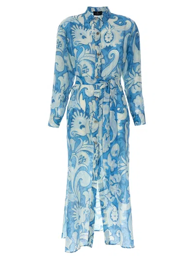 Etro Floral Dress Beachwear Multicolor