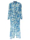Etro Floral Print Beach Dress In Multicolor