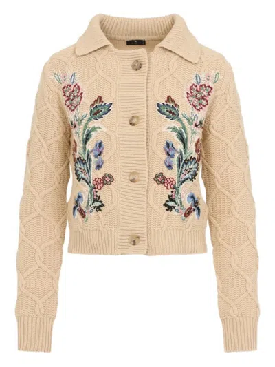 Etro Floral-embroidered Cardigan