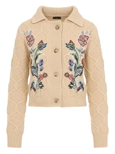Etro Floral-embroidered Cardigan