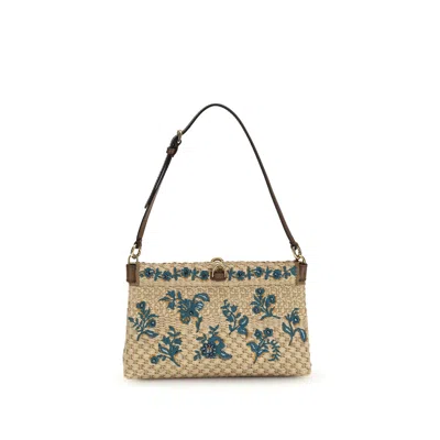 Etro Floral-embroidered Clutch Bag