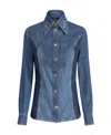 Etro Blue Cotton Shirt In Blue