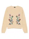 Etro Beige Wool-cashmere Blend Sweater In Neutral