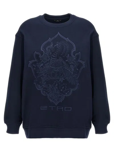 ETRO ETRO FLORAL EMBROIDERY SWEATSHIRT