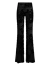 Etro Schlaghose Mit Durchbrochenem Blumenmuster In Black