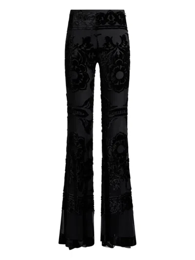 ETRO FLORAL FLARED TROUSERS