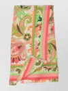 Etro Floral Frayed Scarves With Delicate Edges