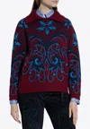 Etro Chunky Knitwer With Shawl Collar Knitwear Multicolor In Multi