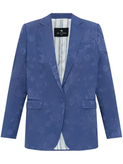 ETRO FLORAL-JACQUARD BLAZER