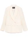 Etro Jacquard-blazer Mit Blumenmuster In Nude