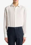 Etro Floral Jacquard Button-up Shirt In White
