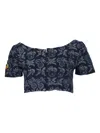 Etro Floral-jacquard Crop Top
