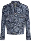 ETRO FLORAL-JACQUARD DENIM JACKET