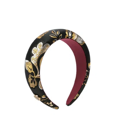 Etro Floral Jacquard Headband In Black