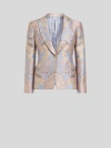 Etro Floral-jacquard Blazer In Multi