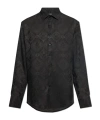 Etro Floral Jacquard Roma Shirt In Black
