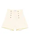 Etro Floral-jacquard Shorts In Yellow