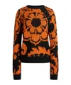 Etro Floral Jacquard Sweater In Black